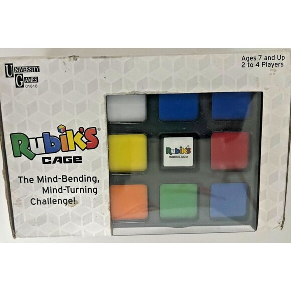 Rubik`S Cage Game Rubiks Cube Action 2 To 4 Players Strategy Brain Teaser Game - Picture 2 of 10